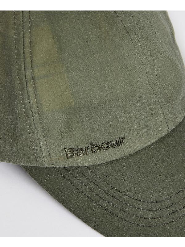 Barbour Men's Wax Sports Cap - Light Moss Image 7