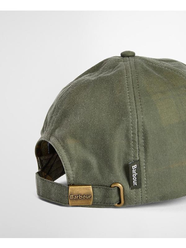 Barbour Men's Wax Sports Cap - Light Moss Image 8
