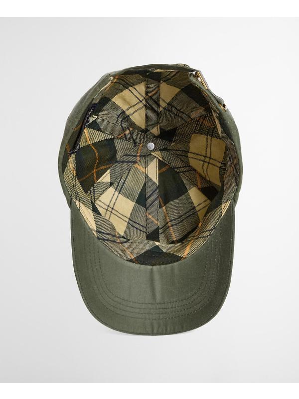 Barbour Men's Wax Sports Cap - Light Moss Image 9