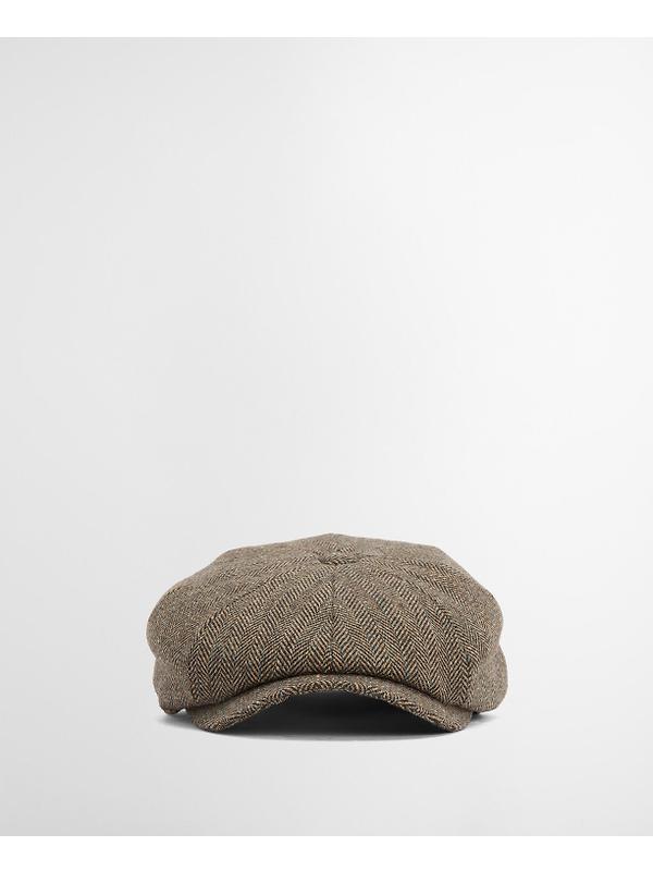 Barbour Men's Fyne Tweed Baker Boy Cap - Brown Image 3