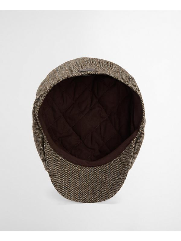 Barbour Men's Fyne Tweed Baker Boy Cap - Brown Image 8