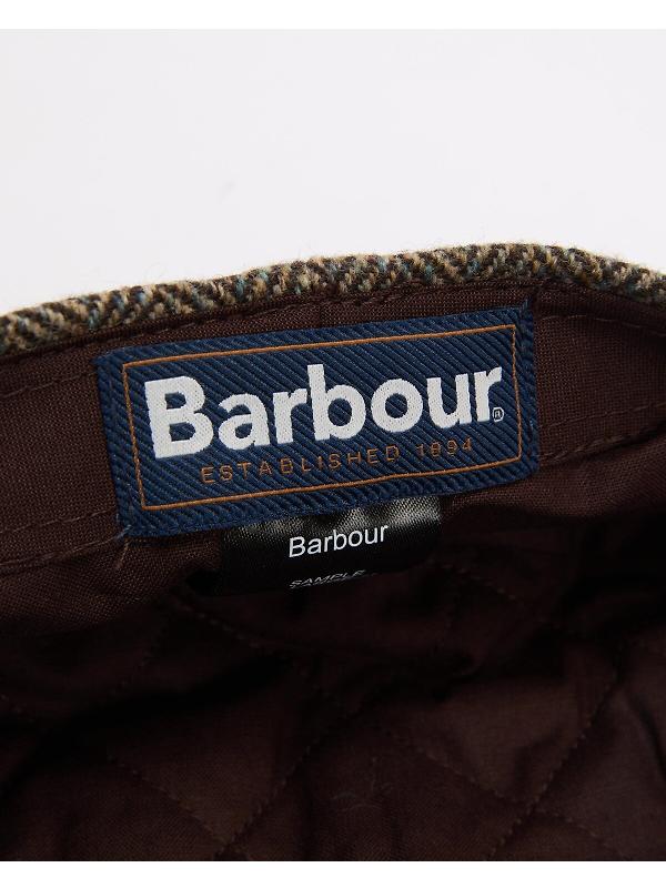 Barbour Men's Fyne Tweed Baker Boy Cap - Brown Image 9