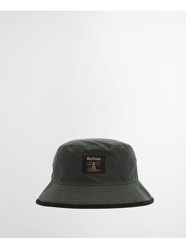 Barbour Men's Field Wax Bucket Hat - Sage Image 2