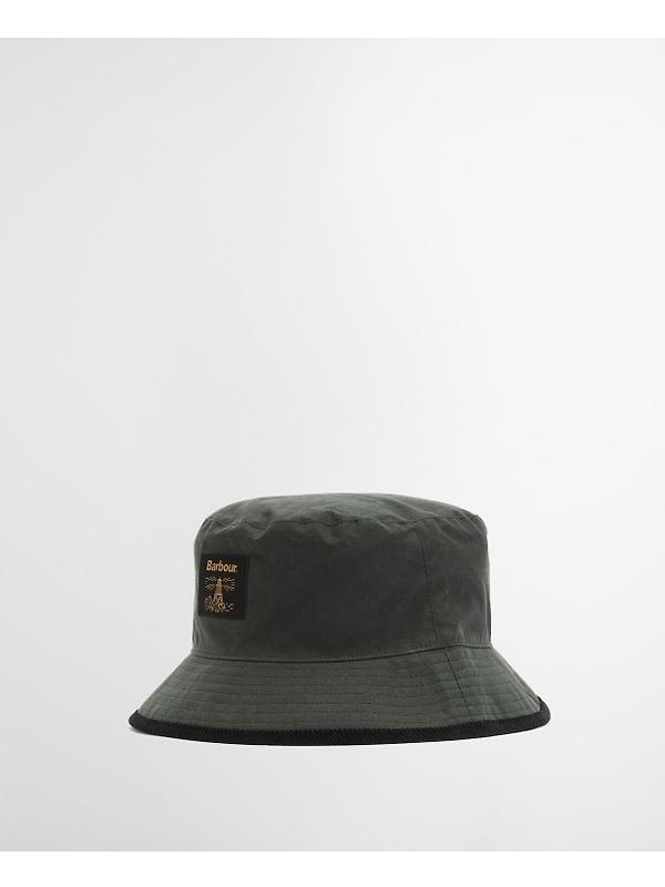 Barbour Men's Field Wax Bucket Hat - Sage Image 3