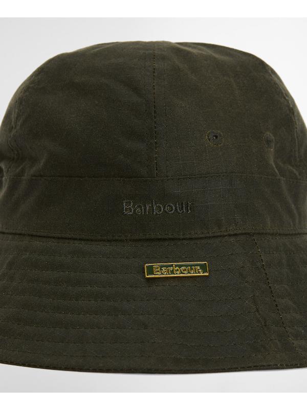 Barbour Men's Spectator 6 Panel Bucket Hat - Green Image 7