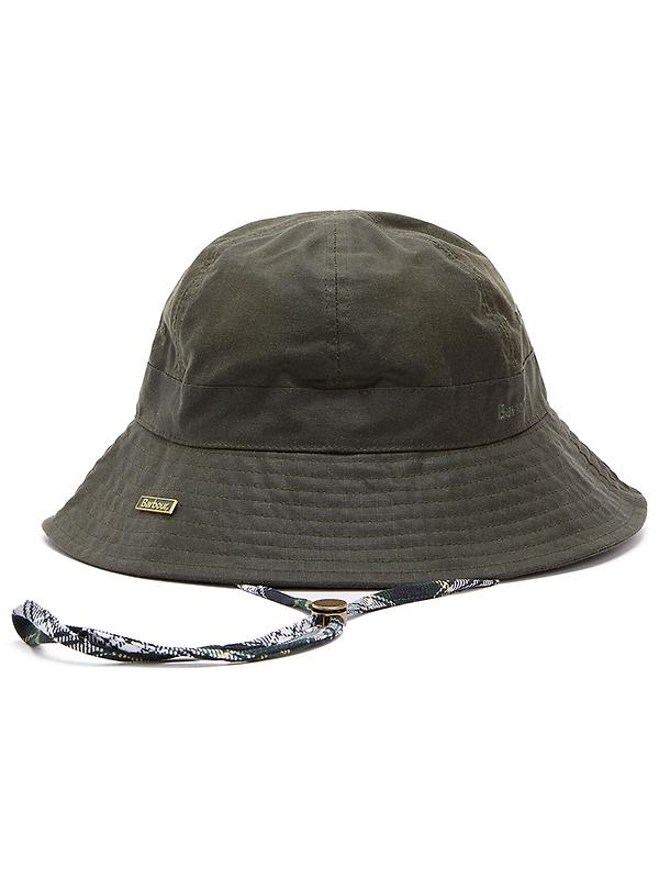 Barbour Men's Spectator 6 Panel Bucket Hat - Green Image 1