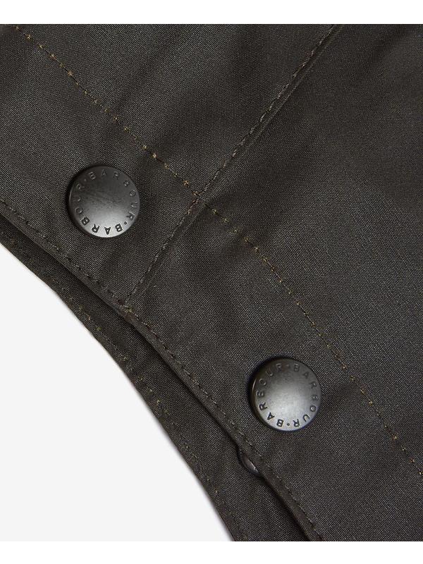 Barbour Classic Sylkoil Hood - Tartan Lining - Olive Image 3