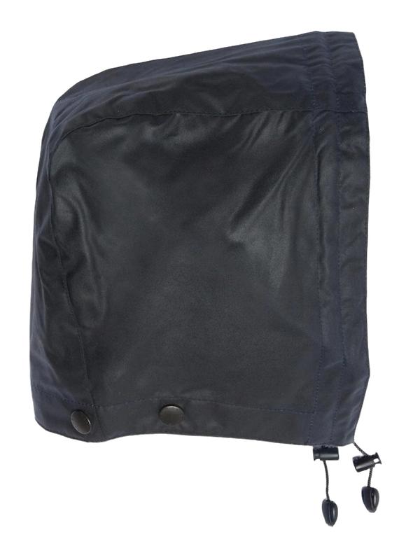 Product image of Barbour Wax Cotton Hood - Tartan Lining - Navy