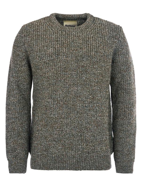 Product image of Barbour Men's New Tyne Crew Neck Sweater - Derby Tweed