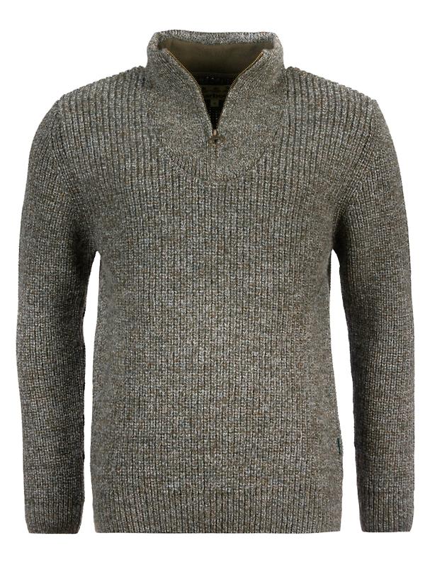 Product image of Barbour Men's New Tyne Half Zip Sweater - Derby Tweed
