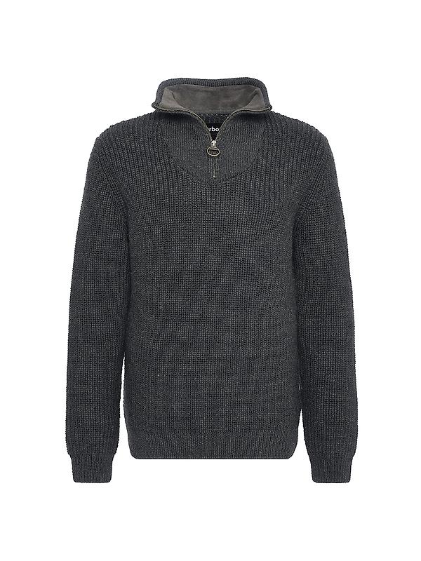 Barbour Men's New Tyne Half Zip Sweater - Olive Product Image