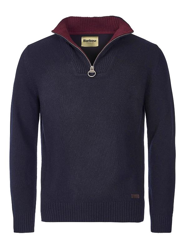 Product image of Barbour Men's Nelson Half Zip Sweater - Navy