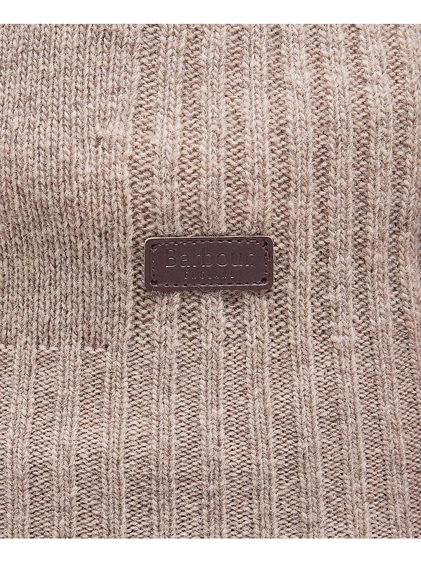 Barbour Men's Nelson Half Zip Sweater - Stone Image 6