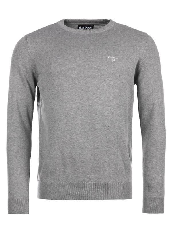 Product image of Barbour Men's Pima Crew Neck Jumper - Grey