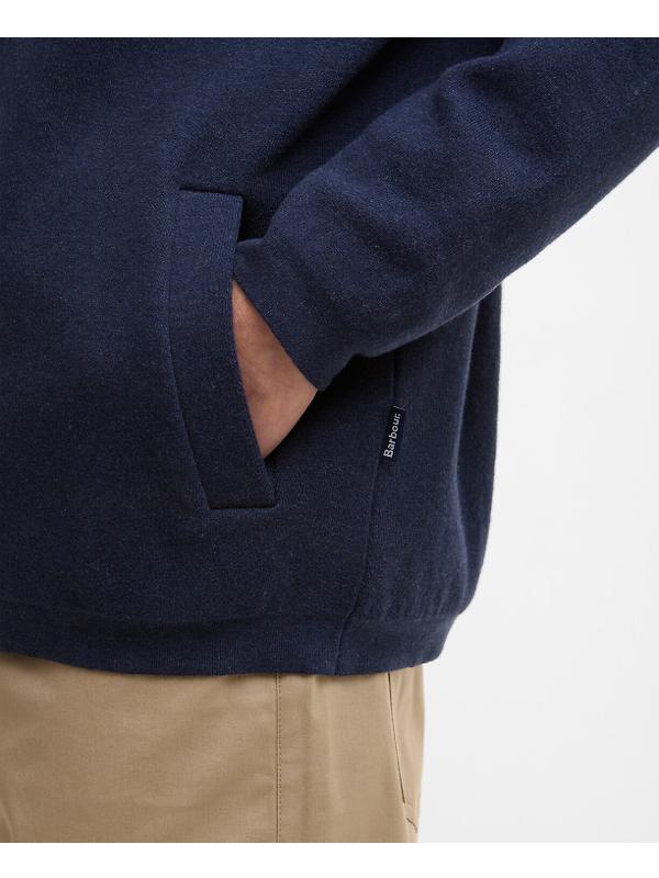 Barbour Men's Crowcombe Knitted Zip Thru Jacket - Navy Image 6