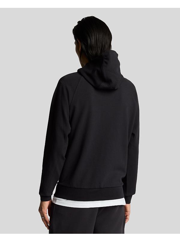 Lyle & Scott Men's Diagonal Interlock Zip Through Hoodie - Lacquer Image 4