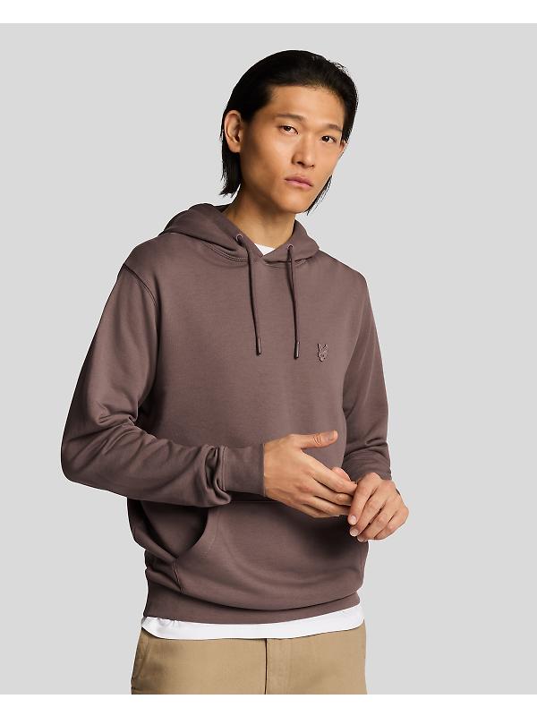 Lyle & Scott Men's Superfine Pullover Hoodie - Plum Truffle Image 2