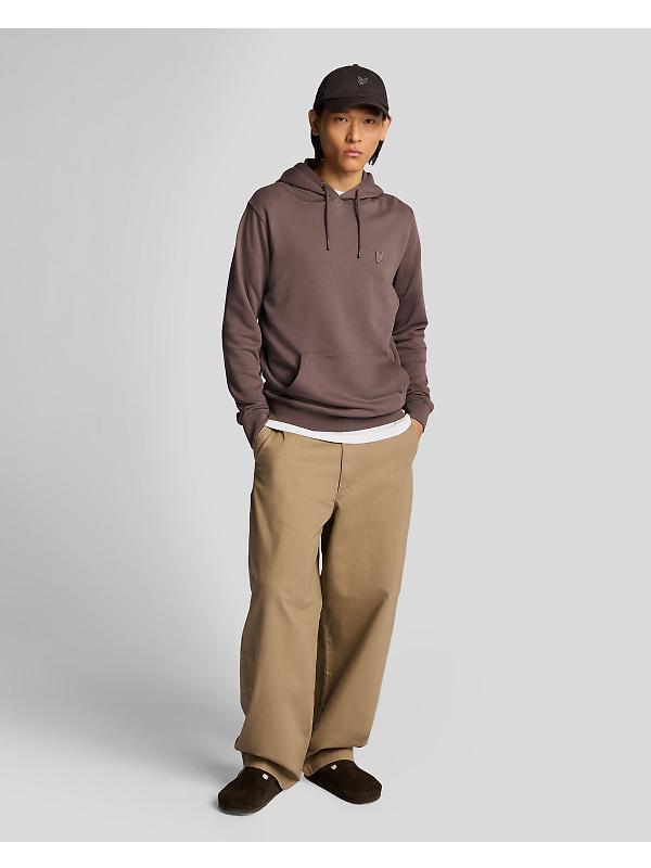 Lyle & Scott Men's Superfine Pullover Hoodie - Plum Truffle Image 3