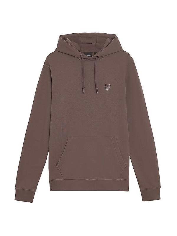 Lyle & Scott Men's Superfine Pullover Hoodie - Plum Truffle Product Image