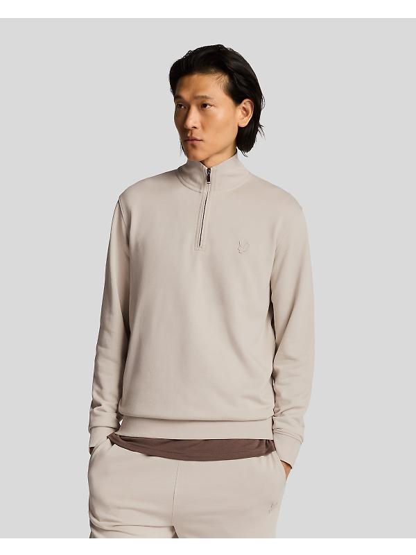 Lyle & Scott Men's Superfine Quarter Zip Sweatshirt - Cove Image 2