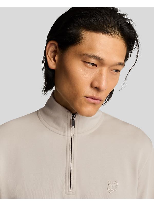 Lyle & Scott Men's Superfine Quarter Zip Sweatshirt - Cove Image 5