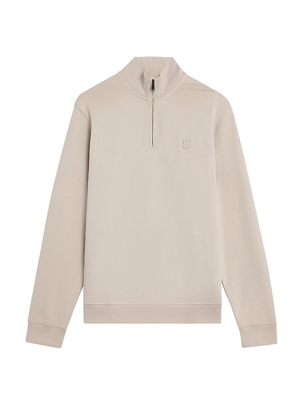 Lyle & Scott Men's Superfine Quarter Zip Sweatshirt - Cove Image 1