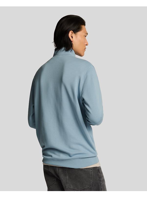 Lyle & Scott Men's Superfine 1/4 Zip Sweatshirt - Blue Ash Image 4