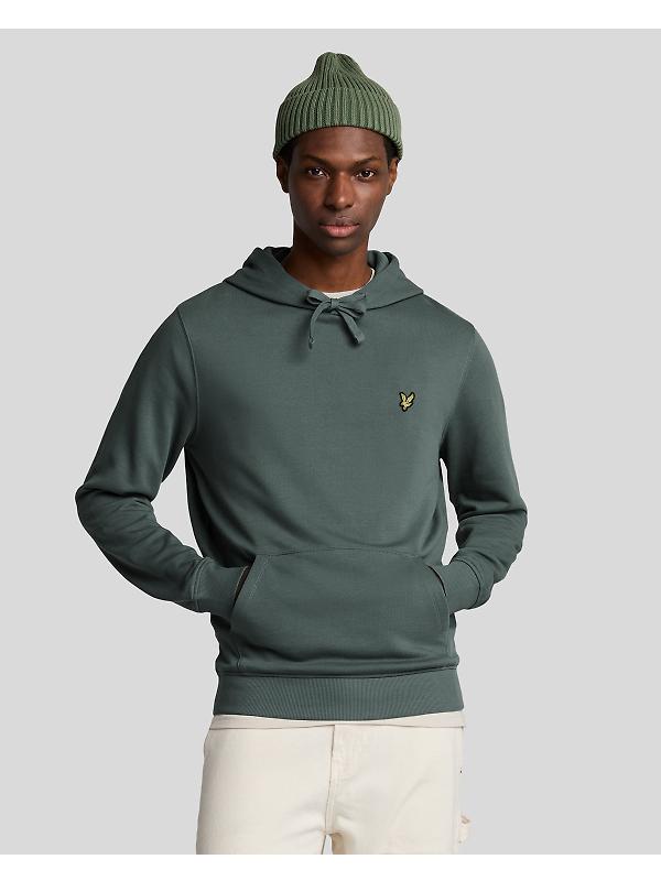 Lyle & Scott Men's Pullover Hoodie - Green Mercurial Image 2