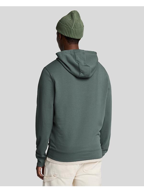 Lyle & Scott Men's Pullover Hoodie - Green Mercurial Image 4