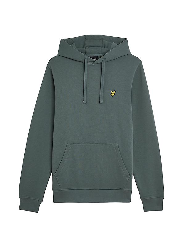 Lyle & Scott Men's Pullover Hoodie - Green Mercurial Product Image