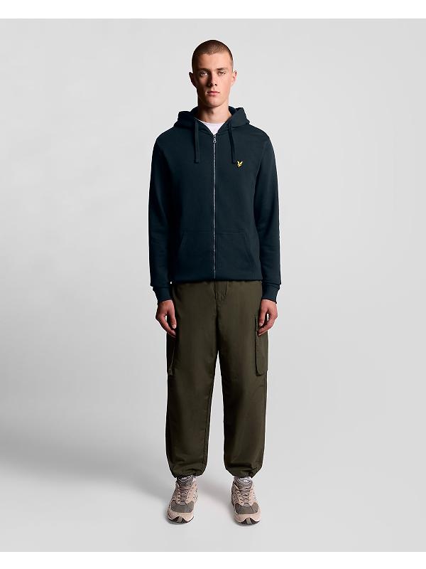 Lyle & Scott Men's Loopback Cotton Fit Full Zip Hoodie - Dark Navy Image 3