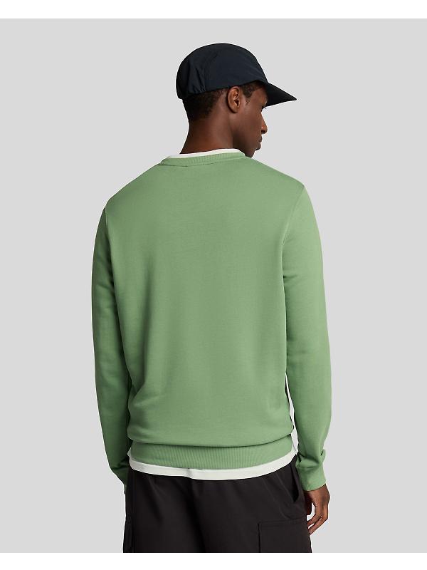 Lyle & Scott Men's Crew Neck Sweatshirt - Smoke Green Image 4