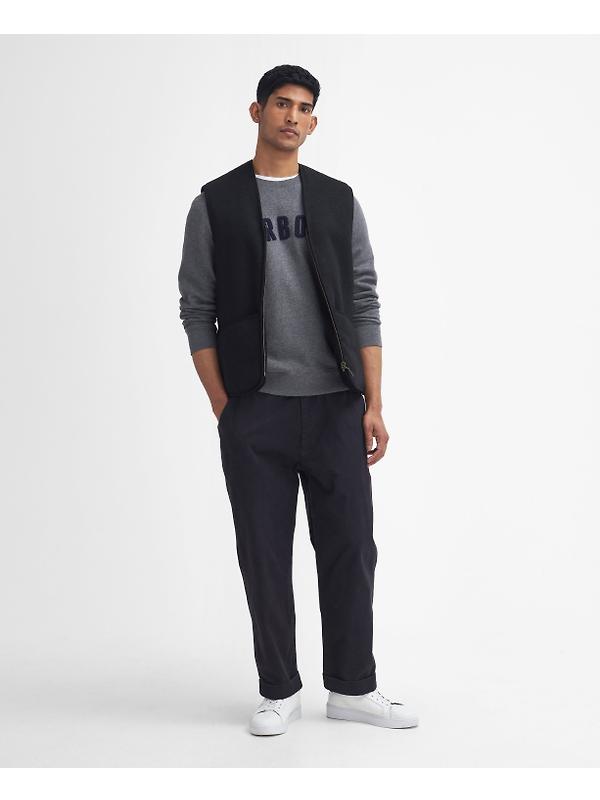 Barbour Men's Warm Pile Zip Liner - Black Image 2