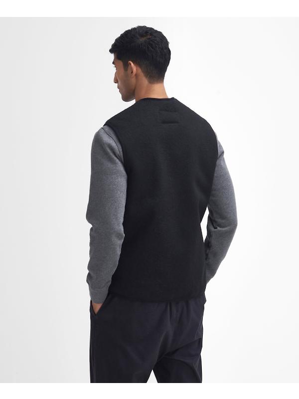 Barbour Men's Warm Pile Zip Liner - Black Image 4