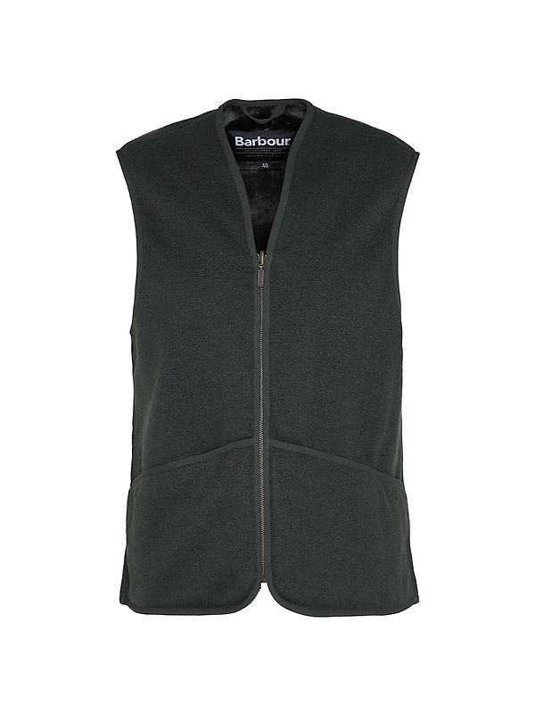 Barbour Men's Warm Pile Zip Liner - Sage Image 1