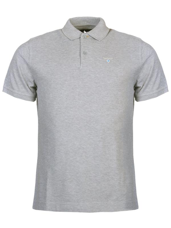 Barbour Men's Original Sports Tailored Polo Shirt - Grey Marl Image 1