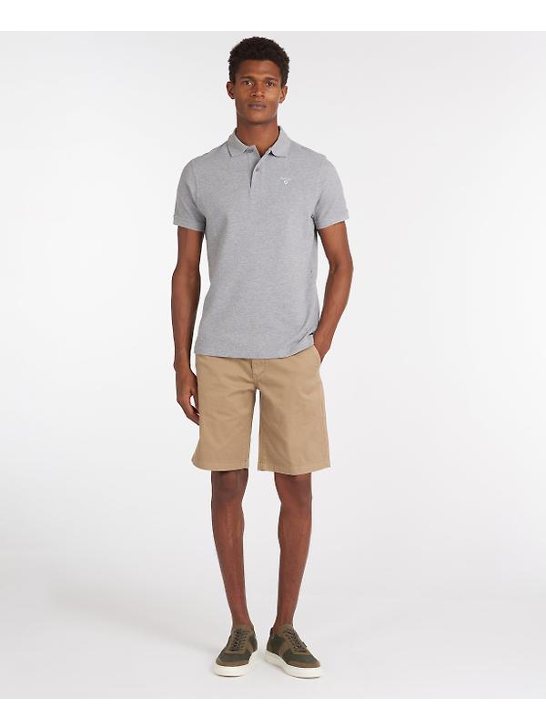Barbour Men's Original Sports Tailored Polo Shirt - Grey Marl Image 5