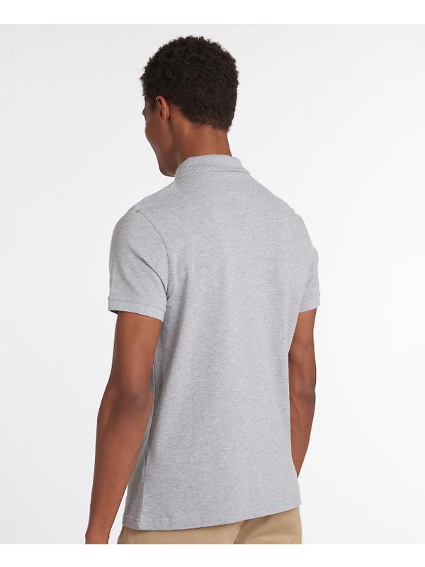 Barbour Men's Original Sports Tailored Polo Shirt - Grey Marl Image 3