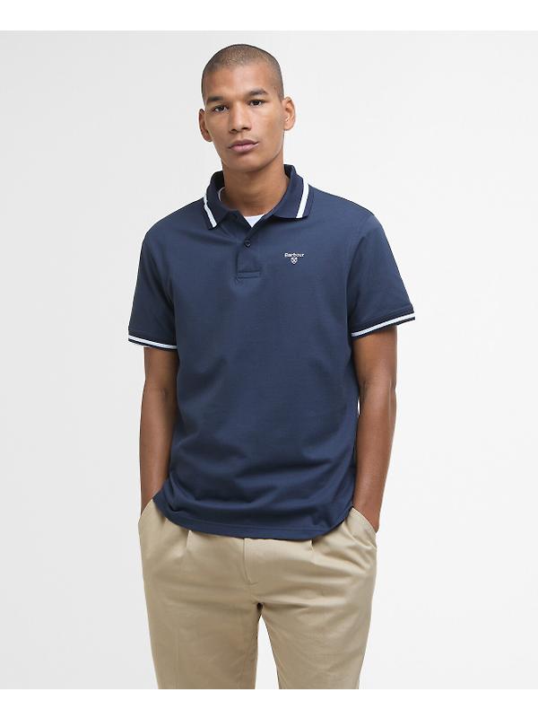 Barbour Men's Ferrybridge Lightweight Polo Shirt - Classic Navy Image 2