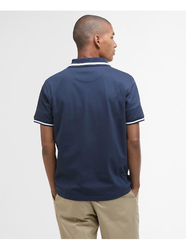Barbour Men's Ferrybridge Lightweight Polo Shirt - Classic Navy Image 4