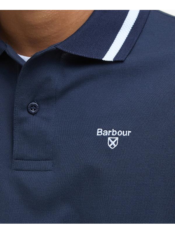 Barbour Men's Ferrybridge Lightweight Polo Shirt - Classic Navy Image 6