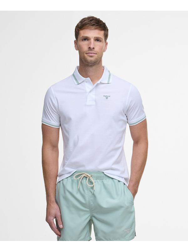 Barbour Men's Ferrybridge Lightweight Polo Shirt - Classic White Image 2