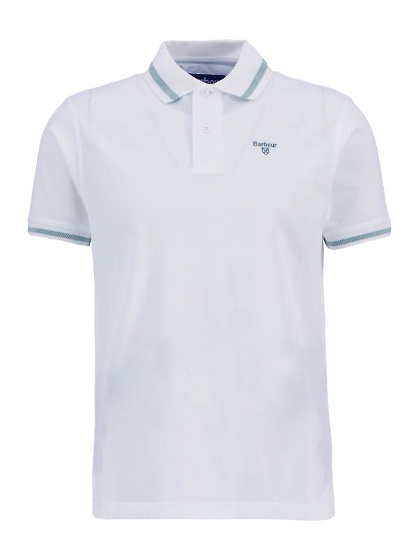 Barbour Men's Ferrybridge Lightweight Polo Shirt - Classic White Image 1