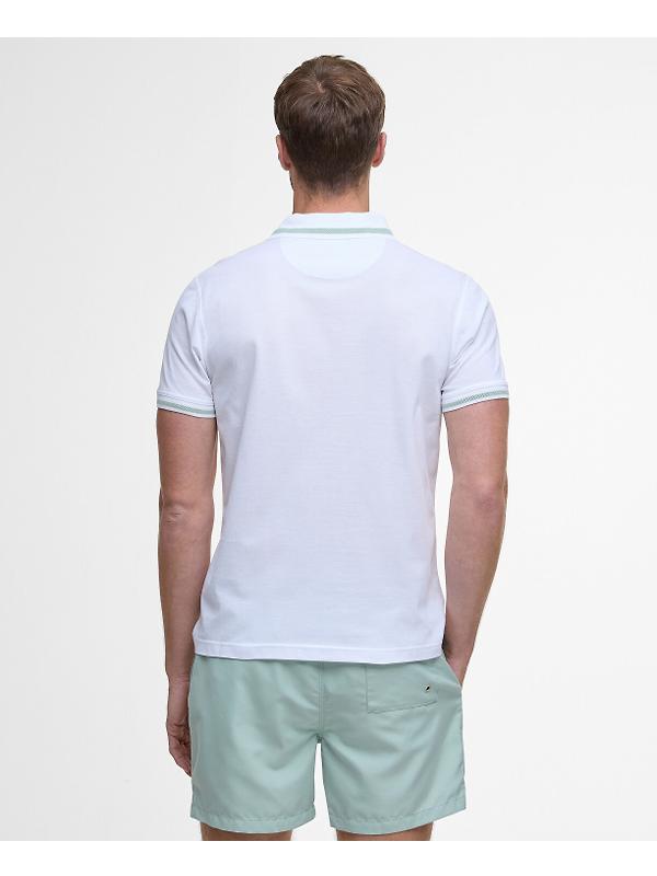 Barbour Men's Ferrybridge Lightweight Polo Shirt - Classic White Image 4