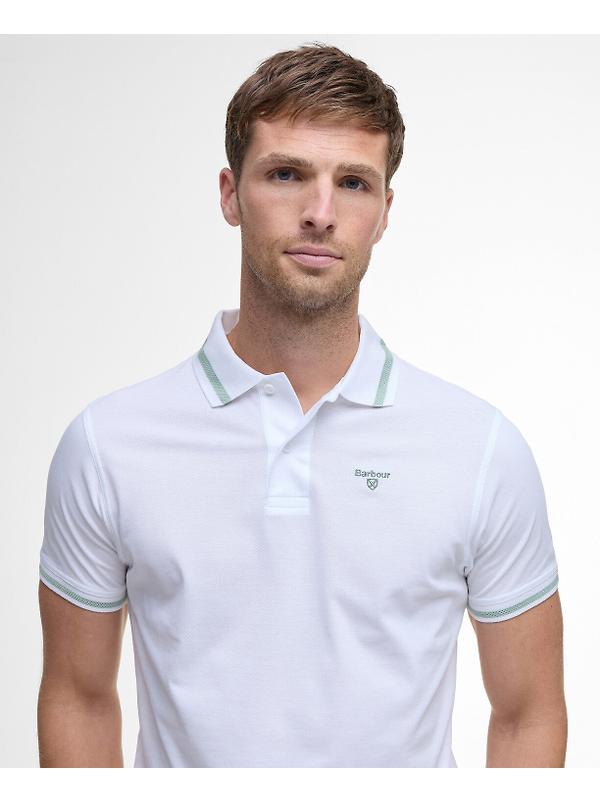 Barbour Men's Ferrybridge Lightweight Polo Shirt - Classic White Image 5