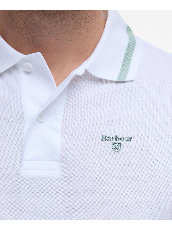 Barbour Men's Ferrybridge Lightweight Polo Shirt - Classic White Image 6