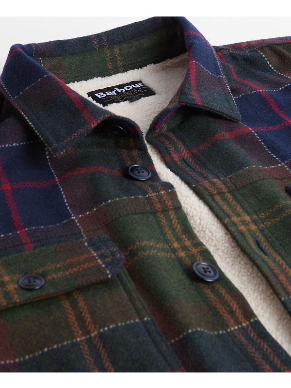 Barbour Men's Willberry Regular Brushed Check Overshirt - Classic Tartan Image 7