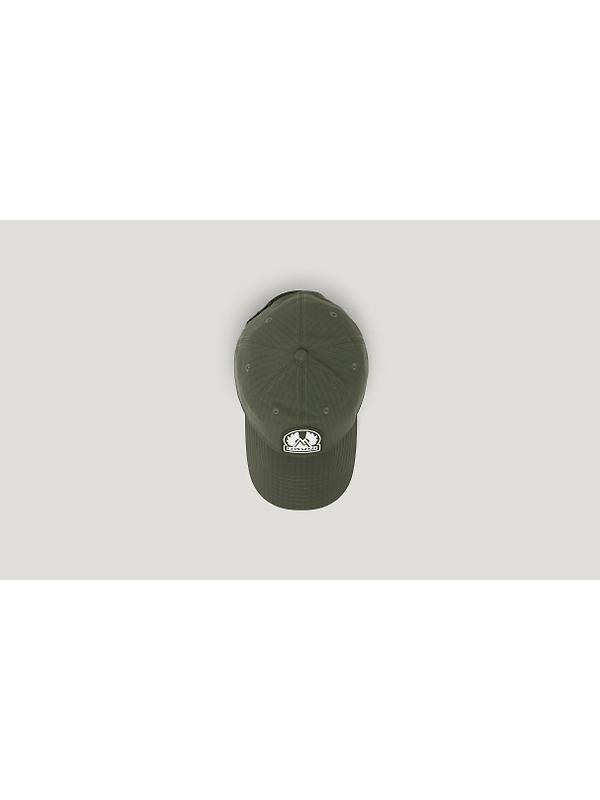 Belstaff Compact Ripstop Mountain Logo Cap - Faded Olive Image 3