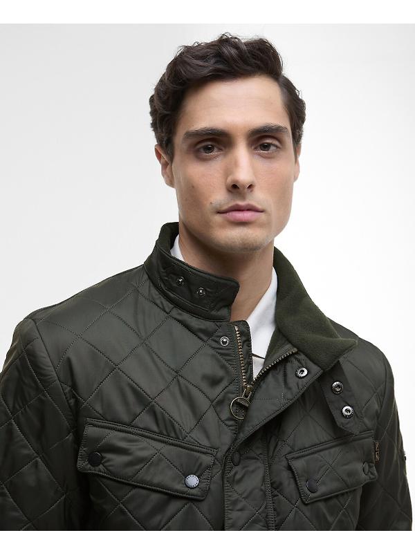 Barbour International Men's Ariel Polarquilt Jacket - Sage Image 5