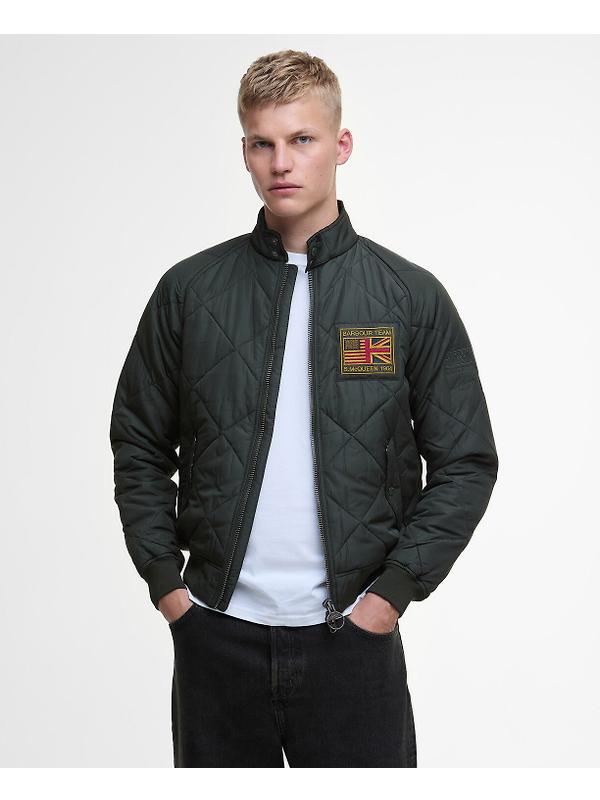 Barbour International Men's Steve McQueen Merchant Quilted Jacket - Sage Image 2